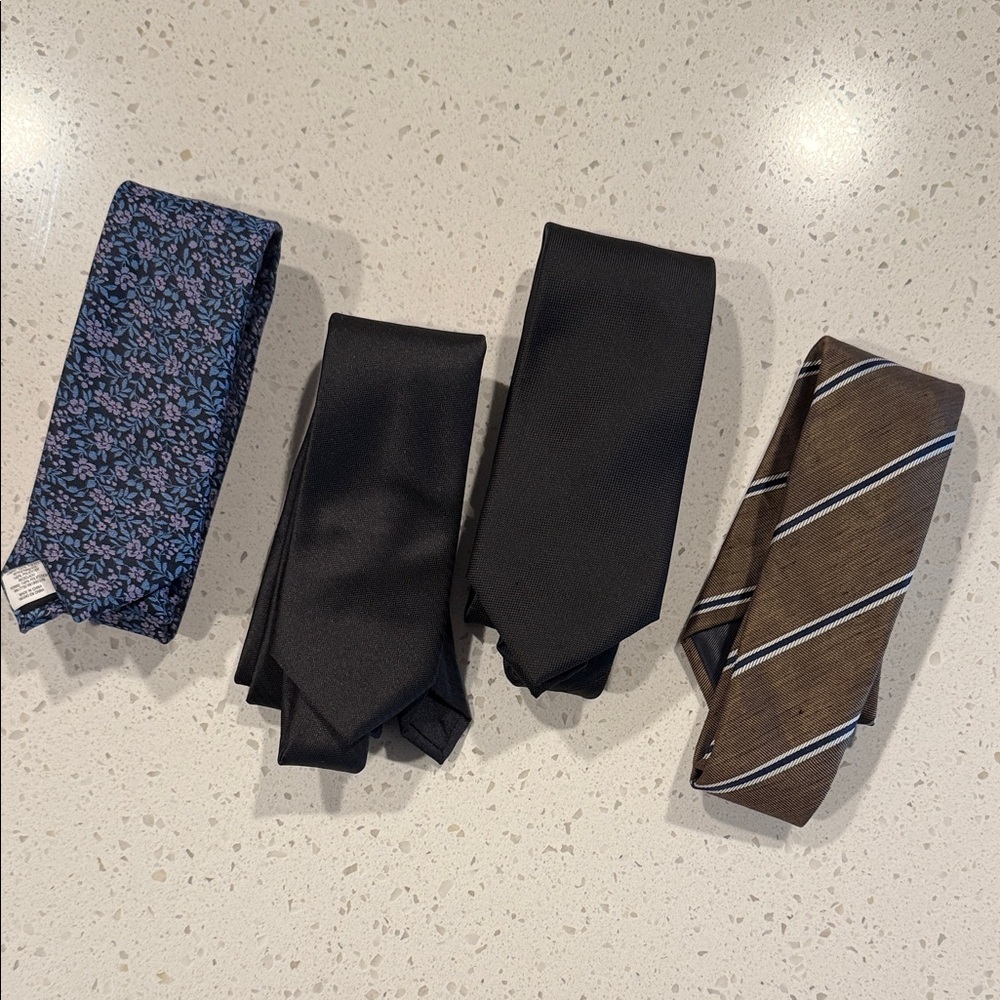 Four Silk Ties various brands